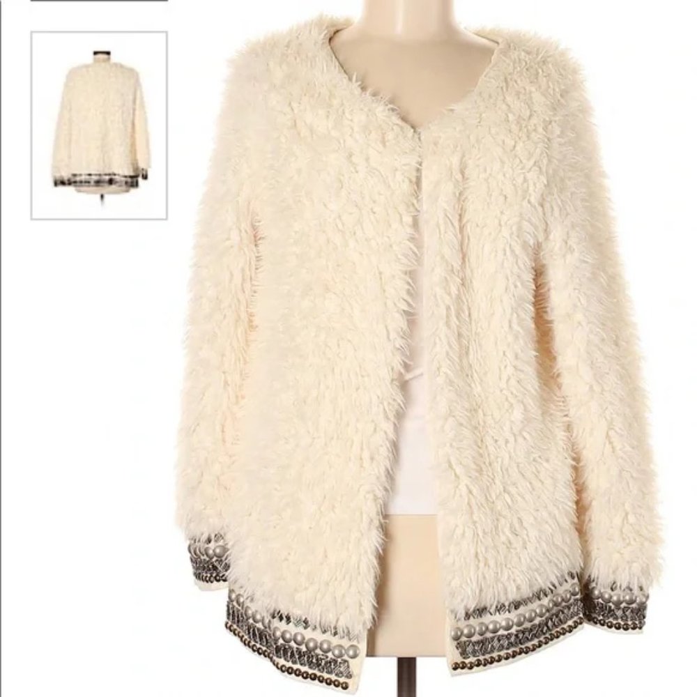 Jessica Simpson Faux Fur Jacket-Vintage 20's vibe